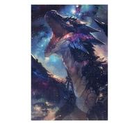 Jigsaw 75x50cm/1000pcs for Teenagerss Screaming Galaxy Dragon Jigsaws for Adults Hands-on Game Wall Decoration Parent-child Interaction 75x50cm/1000pcs
