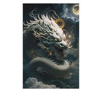 Jigsaw 75x50cm/1000pcs for Teenagerss Serene Celestial Dragon Jigsaw for Adults Brain Teaser Game Analysis And Logic for Is Ideal As A Gift 75x50cm/1000pcs