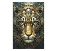 Jigsaw 75x50cm/1000pcs for Teenagerss Steampunk Tiger Portrait-2 Jigsaw for Adults Brain Teaser Game Analysis And Logic for Is Ideal As A Gift 75x50cm/1000pcs