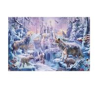 Jigsaw 75x50cm/1000pcs for Teenagerss Winter Fantasy Wolves in Snowy Forest Puzzles for Adults Relaxing Games Analysis And Logic Parent-child Interaction 75x50cm/1000pcs