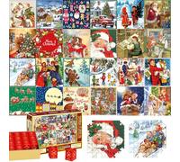 Jigsaw Advent Calendar 2024, Christmas Jigsaw Puzzle 1008 Pieces, 24 Days Christma Puzzle Advent Calendar, Christma Countdown Calendar Home Decoration, Christmas Gifts for Adults and Kids