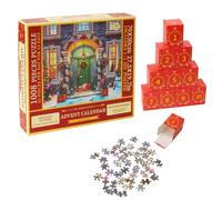 Jigsaw Advent Calendar 2025, Jigsaw Puzzles for Adults 1000 Christmas Gifts for Women Men Kids, Santa Claus Puzzle Christmas Gifts, 24 Puzzle Boxes (B)