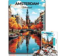 Jigsaw Amsterdam Netherlands Jigsaw Puzzles for Teenagers 1000 Pieces,for Educational Game Challenge Toy Unique Home Decor And Gifts 75x50cm