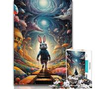 Jigsaw Art Rabbits 1000 Pieces Jigsaw Puzzle For Adults Teens,Toys Educational Games Stress Relieving Unique Home Decor And Gifts 50x75cm