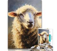 Jigsaw Baby Sheep Jigsaw Puzzles for Teenagers 1000 Pieces,for Educational Game Challenge Toy Unique Home Decor And Gifts 26x38cm