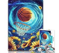 Jigsaw Basketball Shooting Jigsaws Puzzles 1000 Pieces for Teenagers Gifts,Fun Activity for Home, Rainy Days Toys, Birthday Gifts (50x75cm)