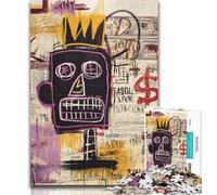 Jigsaw Basquiat in The Style 1000 Pieces Jigsaw Puzzles For Teens And Adults,Birthday Present, Gifts, Wall Art for And Age 14 Years Up 50x75cm