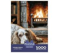 Jigsaw Basset Hound Oil Painting 1000 Pieces - "What Happens Next" Decoration for Adults & Kids | 70x50cm/1000pcs