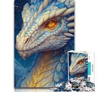 Jigsaw Beautiful Dragon with Sparkling Galaxy Puzzles for Adults Teens 1000 Pieces,Educational Games Home Decoration Artists Collection, Fine Art 26x38cm