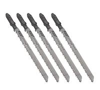 Jigsaw Blades MASO 5 PCS T101BR T-Shank Jig Saw Blade Universal Jig Blade Assortment for Cutting Metal Wood PVC and More - fit Bosch, Dewalt, Hitachi, Makita, Festool etc