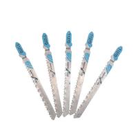 Jigsaw Blades MASO 5 PCS T127D T-Shank Jig Saw Blade Universal Jig Blade Assortment for Cutting Metal Wood PVC and More - fit Bosch, Dewalt, Hitachi, Makita, Festool etc