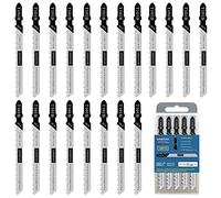 Jigsaw Blades T Shank 20PCS T101B with Case, Compatible with Bosch Black and Decker Jig Saw Blades Set for Wood, 4 in. 10 TPI Fast & Accurate/Clean Cuts
