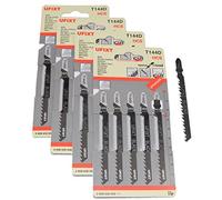 Jigsaw Blades T144D for High Speed Wood Cutting High Carbon Steel HCS 20 Pack Fits AEG, Black & Decker, Bosch, Dewalt, Elu, Festool, Hitachi, Makita, Metabo and Skil by Ufixt