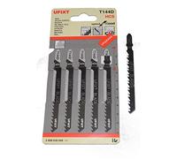 Jigsaw Blades T144D for High Speed Wood Cutting High Carbon Steel HCS 5 Pack Fits AEG, Black & Decker, Bosch, Dewalt, Elu, Festool, Hitachi, Makita, Metabo and Skil by Ufixt