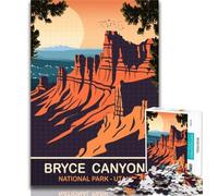 Jigsaw Bruce Canyon Utah Jigsaw Puzzles for Teenagers 1000,Learning Educational Toys Family Games Enhance Love between Couples 26x38cm