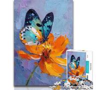 Jigsaw Butterflies And Daisies 1000 Piece Jigsaw Puzzle for Adults Teens,Challenging Game And Family Play Parent-child Interaction 50x75cm