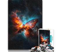 Jigsaw Butterfly Nebula Jigsaw Puzzles 1000 Pieces for Adults Teens,is Ideal As A Gift for The Whole Family Suitable for And 14 75x50cm