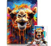 Jigsaw Camel 1000 Piece Jigsaw Puzzles for Adults,Toys Educational Games Stress Relieving Unique Home Decor And Gifts 26x38cm