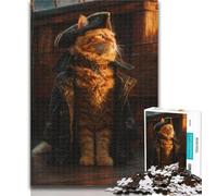 Jigsaw Cat from An Aristocratic Family 1000 Pieces Jigsaw Puzzle For Adults Teens,Toys Educational Games Stress Relieving Unique Home Decor And Gifts 50x75cm