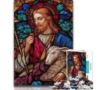 Jigsaw Colorful Jesus 1000 Piece Jigsaw Puzzle for Adults And Teenagers,Decompressing Intellectual Educational Toy Birthday Present, Gifts 26x38cm