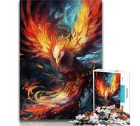 Jigsaw Colourful Phoenix Bird 1000 Piece Jigsaw Puzzles for Teenagers,for Age 14+ Impossible Game Best Gift for Adults And Teenagers (50x75cm)