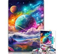 Jigsaw Colourful Universe 1000 Pieces Jigsaw Puzzle for Adults& Teens,Educational Games Home Decoration Deal As Gifts for The Whole Family 50x75cm