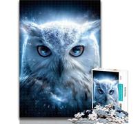 Jigsaw Cosmic Owl Jigsaw Puzzle 1000 Pieces for Adults,Decompressing Intellectual Educational Toy Great Gifts And Toys 26x38cm