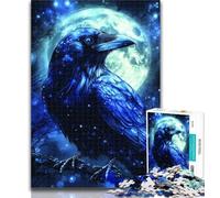 Jigsaw Crows Under The Moon Jigsaw Puzzles for Teenagers 1000,Learning Educational Toys Family Games Enhance Love between Couples 75x50cm