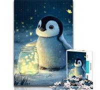 Jigsaw Cute Baby Penguin Jigsaw Puzzles 1000 Pieces for Adults Teens,is Ideal As A Gift for The Whole Family Suitable for And 14 26x38cm