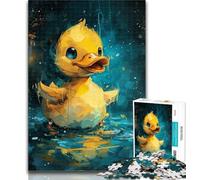Jigsaw Cute Little Yellow Duck 1000 Piece Jigsaw Puzzles for Teenagers,for Age 14+ Impossible Game Best Gift for Adults And Teenagers 50x75cm