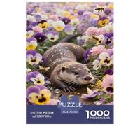 Jigsaw European Otter 1000 Pieces Challenge Toy for Adults,Natural Ecology Impossible Jigsaw Puzzles 1000 Pieces Educational Game 70x50cm/1000pcs