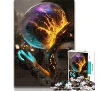 Jigsaw Fantasy Astronaut 1000 Pieces Jigsaw Puzzle for Adults& Teens,Educational Games Home Decoration Deal As Gifts for The Whole Family 50x75cm