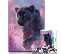 Jigsaw Fantasy Black Panther 1000 Pieces Jigsaw Puzzle for Adults& Teens,Educational Games Home Decoration Deal As Gifts for The Whole Family 50x75cm