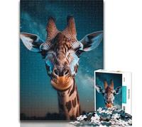 Jigsaw Fantasy Giraffe 1000 Pieces Jigsaw Puzzle for Adults& Teens,Educational Games Home Decoration Deal As Gifts for The Whole Family 50x75cm