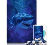 Jigsaw Fantasy Shark Jigsaw Puzzles for Teenagers,with Fully Interlocking Randomly Shaped Pieces for And 14 Years Old 26x38cm
