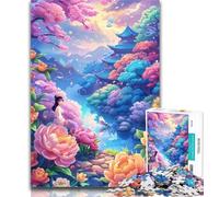 Jigsaw Flower And Butterfly Jigsaw Puzzles for Teenagers 1000 Piece,Educational Games Home Decoration Deal As Gifts for The Whole Family 50x75cm