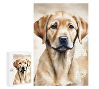 Jigsaw for Adults 1000 PCS Aquarell Golden Retriever Jigsaw Puzzles for Adults Analysis And Logic Train Your Brain And Hands Toy Intellectual Game 1000 PCS