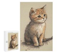 Jigsaw for Adults 1000 PCS Cute Cat 4 Jigsaw Puzzles for Adults Analysis And Logic Train Your Brain And Hands Toy Intellectual Game 1000 PCS