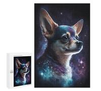 Jigsaw for Adults 1000 PCS Galactic Chihuahua Art Print -1 Jigsaw Puzzles for Adults Analysis And Logic Train Your Brain And Hands Toy Intellectual Game 1000 PCS