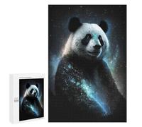 Jigsaw for Adults 1000 PCS Giant Panda with Celestial Glow Jigsaw Puzzles for Adults Analysis And Logic Train Your Brain And Hands Toy Intellectual Game 1000 PCS