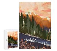 Jigsaw for Adults 1000 PCS Mountain Dusk Jigsaw Puzzles for Adults Analysis And Logic Train Your Brain And Hands Toy Intellectual Game 1000 PCS