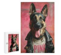 Jigsaw for Adults 1000 PCS Punk Dog Art Print-1 Jigsaw Puzzles for Adults Family Activities Train Your Brain And Hands Unique Challenge Game 1000 PCS