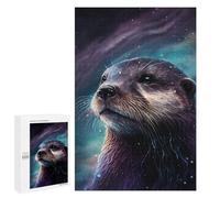 Jigsaw for Adults 1000 PCS Space Otter Portrait -3 Jigsaw Puzzles for Adults Analysis And Logic Train Your Brain And Hands Toy Intellectual Game 1000 PCS