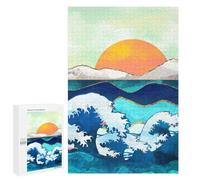 Jigsaw for Adults 1000 PCS Stormy Waters Jigsaw Puzzles for Adults Analysis And Logic Train Your Brain And Hands Toy Intellectual Game 1000 PCS