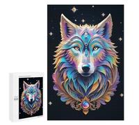 Jigsaw for Adults 1000 PCS Surreal Galaxy Wolf Jigsaw Puzzles for Adults Analysis And Logic Train Your Brain And Hands Toy Intellectual Game 1000 PCS