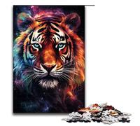 Jigsaw for Adults 1000 Piece A Tiger Emerging from The Light Puzzle for Adults Wooden Family Games Christmas Birthday Gifts 75x50cm