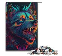 Jigsaw for Adults 1000 Piece Animal Wolf Puzzle for Adults Paper Puzzles Family Games Christmas Birthday Gifts 1000 PCS(38x26cm)