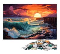 Jigsaw for Adults 1000 Piece Beautiful And Wonderful World Scenery Puzzle for Adults Wooden Family Games Christmas Birthday Gifts 1000 PCS(75x50cm)