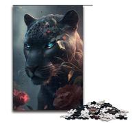 Jigsaw for Adults 1000 Piece Black Panther Fantasy Puzzles Games Toys Gift Suitable for Desktop Decoration 75x50cm