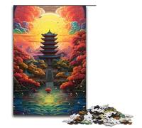 Jigsaw for Adults 1000 Piece Bulguksa Temple South Korea Puzzle for Adults Wooden Puzzles Family Games Christmas Birthday Gifts 1000 PCS(75x50cm)